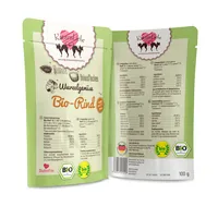 KatzenLiebe Nassfutter Bio-Rind mit Bio-Schwarzwurzel, 100 g - Tierbedürfnis: Kein besonderes Bedürfnis - Geschmacksrichtung: Rind - Zertifikate: EU BIO - Fleischsorte: Rind - Futtereigenschaft: Ohne künstliche Zusätze - Single Protein - Bio - Glutenfrei 