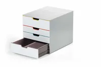 DURABLE Schubladenbox VARICOLOR Mix 4 Fächer mehrfb
