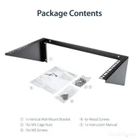 6U WALL MOUNT RACK BRACKET STEEL LOW-PROFILE WALL-BRACKET