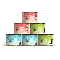 Lucky Lou Nassfutter Lifestage Kitten Multipack, 6 x 200 g - Tierbedürfnis: Kein besonderes Bedürfnis - Geschmacksrichtung: Rind - Fisch - Geflügel - Zertifikate: Keine Zertifizierung - Fleischsorte: Geflügel - Rind - Forelle - Futtereigenschaft: Getreide