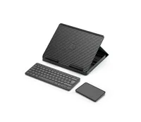 Logitech Tablet Tastatur Cover Casa Pop-Up Desk - Verbindungsmöglichkeiten: Bluetooth - Tastaturlayout: QWERTZ (CH) - Kompatible Hersteller: Universal - Detailfarbe: Grau - Bildschirmdiagonale in Zoll: 17 - Tablet Kompatibilität: Universal