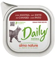 Almo Nature Nassfutter Daily mit Ente 100g - Tierbedürfnis: Kein besonderes Bedürfnis - Geschmacksrichtung: Geflügel - Zertifikate: Keine Zertifizierung - Fleischsorte: Ente - Packungsgrösse: 100 g - Futtereigenschaft: Getreidefrei - Glutenfrei