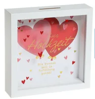 Trendcompany Spardose Hochzeit - Produkttyp Geschenke: Spardosen - Motiv: Glas - Breite: 4 cm - Höhe: 16 cm - Länge: 16 cm