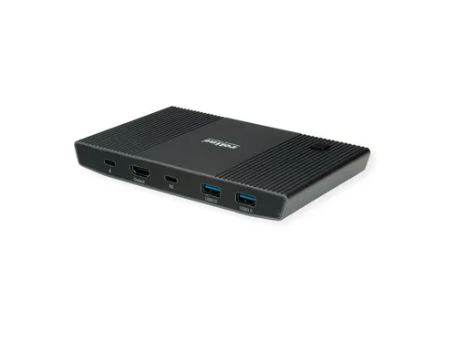 ROLINE KVM Switch, HDMI 4K, USB, 1 User - 2 Mobilgerte
