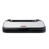 Gastroback Vakuumiergerät Basic 46009 Schwarz/Silber - Funktionen: Automatisches Verschweissen - Vakuumieren - Manuelles Verschweissen - Marinieren - Detailfarbe: Silber - Schwarz