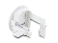 DeLOCK Cable Bushing with brush for wall mounting / desktop mounting white