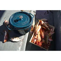 Staub La Cocotte 24cm rund La-Mer, Gusseisen