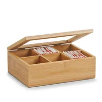 Zeller Present Teebeutelbox Bamboo tea box Acrylic, Wood