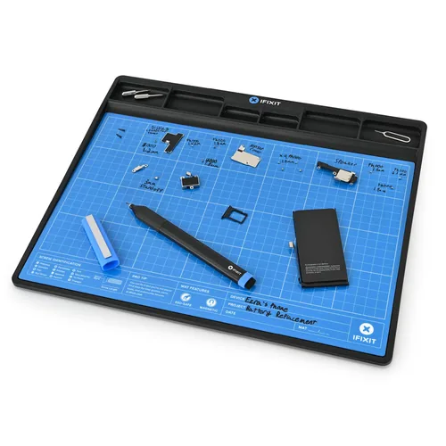 iFixit FixMat (blau/schwarz, für professionelle Elektronik-Reparaturen)