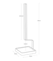 Yamazaki Abtropfgestell für Flaschen Tower Weiss - Tiefe: 10 cm - Breite: 10 cm - Detailfarbe: Weiss - Geschirrhalterung: Flaschenhalter - Höhe: 30 cm - Produkttyp: Abtropfgestell