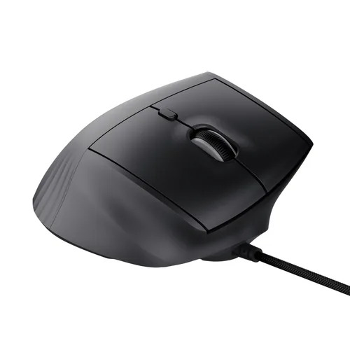 Trust Gaming-Maus GXT 145 Rexxa Schwarz 12800 dpi - Maus Features: Beleuchtung - Daumentaste - Programmierbare DPI-Einstellung - Programmierbare Tasten - RGB-Beleuchtung - Scrollrad - Umschaltbare DPI-Auflösung - Vertikales Design - Bedienungsseite: Recht