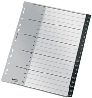 Leitz 12070000 tab index Alphabetic tab index Polypropylene (PP) Black, White