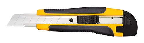 Wedo 78 618 utility knife Black, Steel, Yellow Snap-off blade knife