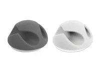 Delock Kabelhalter 6 mm, 2x3 Stück, weiss, grau, 2 Durchführungen - Produkttyp: Kabel-Clip - Ausstattung Kabelmanagement: Set - Selbstklebend - Verpackungseinheit: 6 Stück - Material: TPR - Detailfarbe: Grau - Weiss