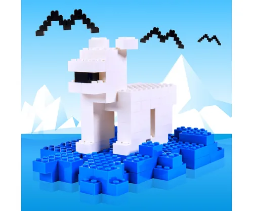 BLOX Bausteine 100 weisse 4er Steine - Anzahl Teile: 100 Teile - Altersempfehlung ab: 4 Jahren - Kategorie: Einzelbausteine - Material: Kunststoff
