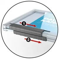 DURABLE Kartenhalter Pushbox Duo 10 Stück transparent