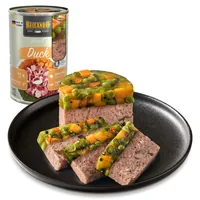 Belcando Nassfutter Holistic Duck 400 g - Tierbedürfnis: Kein besonderes Bedürfnis - Nachhaltigkeit: Nicht angegeben - Lebensphase: Adult - Tierart: Hund - Fleischsorte: Ente - Futtereigenschaft: Getreidefrei - Ohne künstliche Zusätze - Ohne Zuckerzusatz