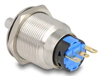DELOCK Drehschalter zum Einbau 22 mm 3 x Lötanschluss