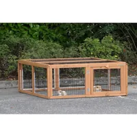 Sanilu Freilaufgehege Filou Braun, 109 x 116 x 48 cm - Nagetierart: alle Kleinnagetiere - Tierart: Nager