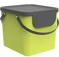 Rotho Recyclingbehälter Albula 40 l, Lime Grün - Material: Recycling Kunststoff - Fassungsvermögen: 40 l - Anzahl Behälter: 1 - Detailfarbe: Hellgrün - Form: Eckig