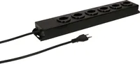 Max Hauri Steckdosenleiste Power Line 6x Typ 13 Schwarz - Einsatzgebiet: Indoor - Detailfarbe: Schwarz - Kinderschutz: Keine Angaben - Steckertyp Ausgang: T13 - Schalter: Nein - Steckdosenanzahl: 6