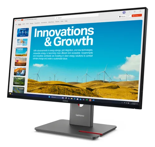 Lenovo ThinkVision P24QD-40 écran plat de PC 60,5 cm (23.8") 2560 x 1440 pixels Quad HD LCD Noir