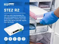 HWgroup Temperatur-Sensor SNMP, WLAN, PoE HWg-STE2-R2-Kit - Modultyp: Gateway-Modul - Schnittstellen: RJ-45 (LAN) - WLAN - Remote Zugriff Art: Ethernet - WLAN