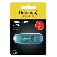 INTENSO USB-Stick Rainbow Line 4GB 3502450 USB 2.0 blue