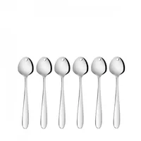 Sola Eislöffel S-Line 6 Stück, Chrom - Produkttyp: Eislöffel - Material: Edelstahl 18/10 - Griffmaterial: Edelstahl - Spülmaschinenfest: Ja - Verpackungseinheit: 6 Stück - Detailfarbe: Chrom
