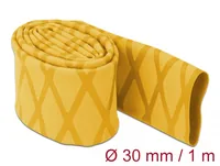 Delock Schrumpfschlauch X-Muster rutschfest 1 m x 30 mm Gelb - Detailfarbe: Gelb - Länge: 1 m - Durchmesser: 30 mm - Material: Polyolefin
