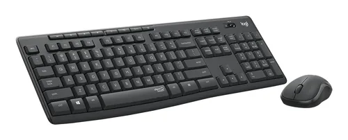 Logitech Tastatur-Maus-Set MK295 Graphite CH-Layout - Maus Features: Silent-Tasten - Ein-/Ausschalter - Scrollrad - Tastatur Typ: Standard - Tastaturlayout: QWERTZ (CH) - Tastatur Features: Silent-Tasten - Medientasten - Ziffernblock - Keyboard Tasten: Kl
