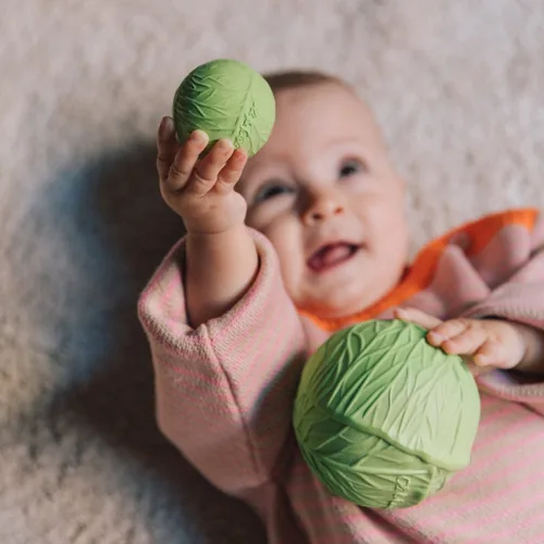 Oli&Carol Veggie Salad Baby Sensory Balls teether
