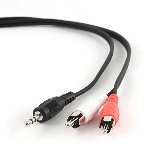 Gembird 1.5m, 3.5mm/2xRCA, M/M audio cable Black, Red, White