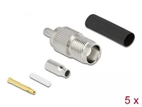 DELOCK TNC Buchse zum Crimpen RG-174RG-316 mit Schrumpfschr