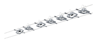 Paulmann Seilsystem Mac II Basisset GU5.3 max. 7 x 10 W - Lampensockel: GU5.3 - Smart Home: Ja - Lichtfarbe: Warmweiss - Lichtstärke: 0 lm - Dimmbar: dimmbar - Anzahl Lampen: 7