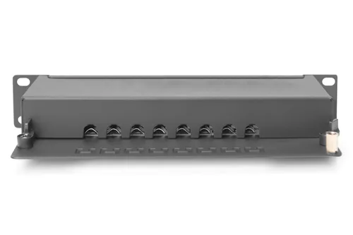 DIGITUS Patchpanel 1HE 10"" 8-Port Cat6A Class E geschirmt sw
