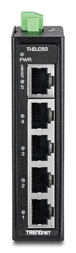 TRENDnet 5-Port Industrial Fast Ethernet DIN-Rail MiniSwitch