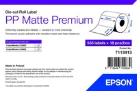 Epson Premium - Polypropylen (PP) - matt - permanenter Acrylklebstoff - 76 x 51 mm 9630 Etikett(en) (18 Rolle(n)
