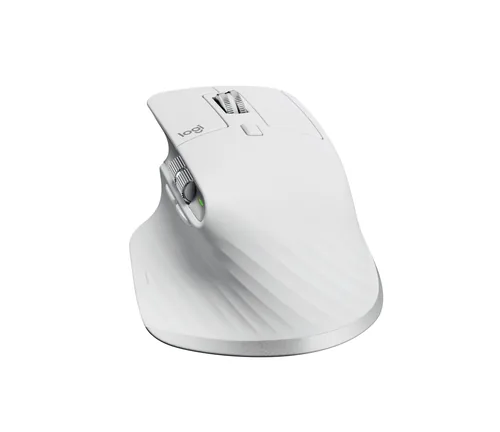 Logitech Maus MX Master 3S Pale Grey - Maus-Typ: Standard - Maus Features: Seitliches Scrollrad - Logi Bolt-Empfänger - Easy Switch - Daumentaste - Scrollrad - Bedienungsseite: Rechtshänder - Detailfarbe: Weiss - Verbindungsart: Kabellos - Schnittstelle: 