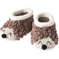 Rico Design Häkelset Ricorumi Babyschuhe, Igel - Motiv: Igel - Set: Ja - Detailfarbe: Weiss - Braun - Produktart: Häkelset