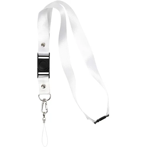 Creativ Company Schlüsselband 53 cm x 2 cm 5 Stück, Weiss - Material: Baumwolle - Detailfarbe: Weiss - Textil-Art: Schlüsselband