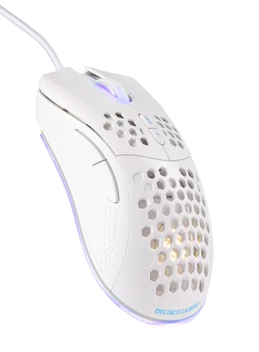 Deltaco Gaming GAM-108-W mouse Right-hand USB Type-A Optical 6400 DPI