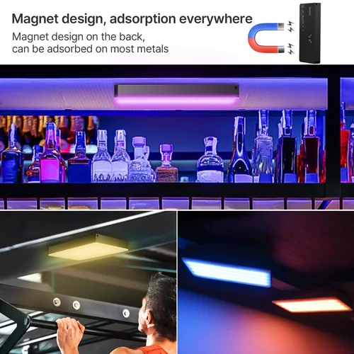 Ulanzi Videoleuchte LED RGB LT002 - Farbtemperatur Kelvin: 2500 bis 9000 K - Lichtfarbe: RGB - farbig - Leuchtenfarbe: Weiss