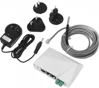 HWgroup Temperatur-Sensor SNMP, WLAN, PoE HWg-STE2-R2-Kit - Modultyp: Gateway-Modul - Schnittstellen: RJ-45 (LAN) - WLAN - Remote Zugriff Art: Ethernet - WLAN