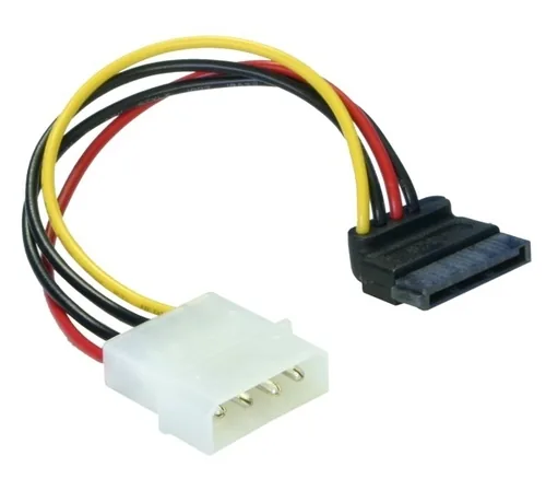 Delock Stromkabel Molex – SATA (f-m) 12 cm - Kabeltyp: Adapterkabel - Stromanschluss Seite A: Molex - Winkelstecker: Einseitig gewinkelt - Stromanschluss Seite B: SATA - Kabellänge: 12 cm