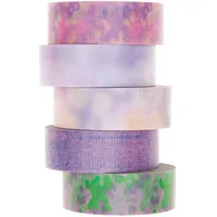 Rico Design Washi Tape Transformation 5 Stück, Lila, 10 m - Detailfarbe: Lila - Länge: 10 m - Set: Ja - Breite: 15 mm