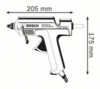 Bosch Professional Heissklebepistole GKP 200 CE - Ausstattung: Ohne Zubehör - Produktkategorie: Heissklebepistole - Akkusystem: Keine - Betriebsart: Netzbetrieb