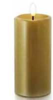 balthasar LED Kerze Novita gross Gold - Betriebsart: Batteriebetrieb - Fernbedienung: Nein - Aussenanwendung: Keine Angaben - Höhe: 15 cm - Timerfunktion: Ja - Set: Nein