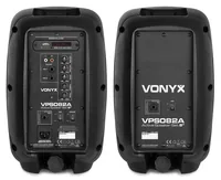 Vonyx PA-System VPS082A - Nennleistung: 400 W - Prinzip: Aktiv - Einsatzgebiete: Gastro / Gewerbe - Home-Party /-Disco - Ausstattung: Abnehmbares Mikrofon - Bluetooth Audio Streaming - USB Audio Streaming - Fernbedienbar - Anwendungsbereich: Entertainer -