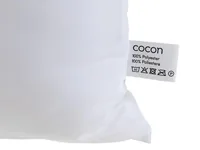 COCON Kissen mit Synthetikfüllung 50 x 50 cm - Breite: 50 cm - Detailfarbe: Weiss - Eigenschaften: Keine Eigenschaft - Zertifikate: Öko-Tex Standard 100 - Bezug abnehmbar: Nein - Mit Bezug: Ja
